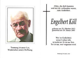 Köll Engelbert, 1913 - 2001