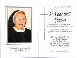 Pfausler Leonardi Schwester 1932 - 2017