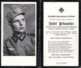 Pfausler Josef 1919 - 1942