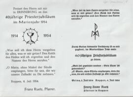 Priesterjubiläum Franz Xaver Ruetz