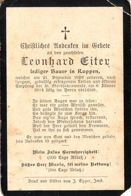Eiter Leonhard Bauer 1828 - 1904