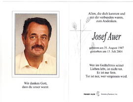 Auer Josef 1947 - 2004