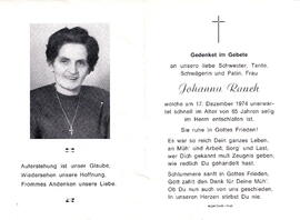Rauch Johanna 1909 - 1974