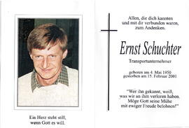 Schuchter Ernst, Transportunternehmer, 1950 - 2001