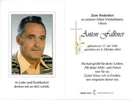 Falkner Anton 1926 - 2004