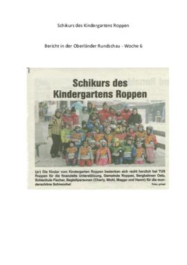Kindergarten Skikurs 2013
