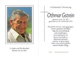 Gstrein Othmar, 1931 - 2012