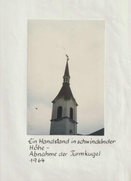 Kirchturm Roppen 1964