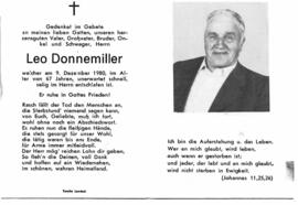 Donnemiller Leo 1923 - 1980