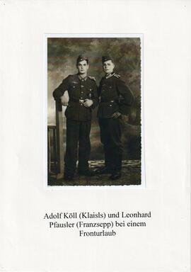 Köll Adolf und Leonhard Pfausler