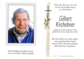 Kirchebner Gilbert 1926 - 2012