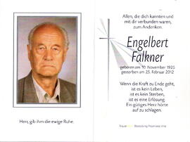 Falkner Engelbert 1925 - 2012