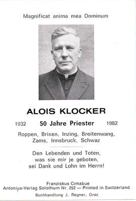 Klocker Alois Priester