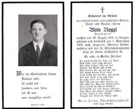 Raggl Alois 1905 - 1959
