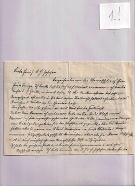 Brief an Frau Johnson - von Frau Vetter 2. Weltkrieg - Seite 1