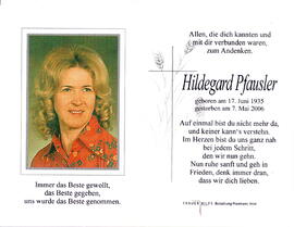 Pfausler Hildegard 1935 - 2006