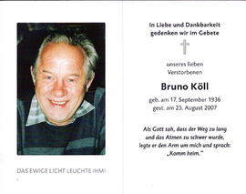 Köll Bruno 1936 - 2007