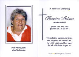 Melmer Hermne geborene Höllrigl, 1928 - 2014