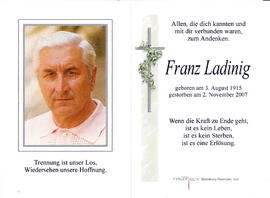 Ladinig Franz 1915 - 2007