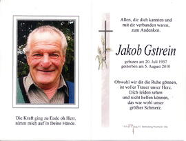 Gstrein Jakob 1937 - 2010