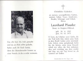 Pfausler Leonhard Bauer 1913 - 1975