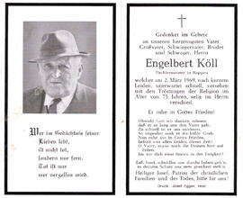 Köll Engelbert Tischlermeister 1894 - 1969