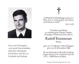 Ennemoser Rudolf Pfarrer 1930 - 1980