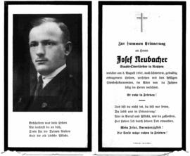 Neubacher Josef Staats-Oberförster 1898 - 1952