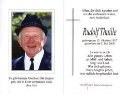 Thuille Rudolf 1917 - 2008