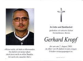 Kropf Gerhard 1955 - 2003
