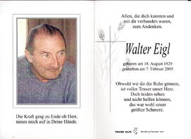 Eigl Walter 1929 - 2005