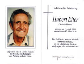Eiter Hubert "Grebese Hubert" 1930 - 2010