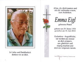 Eigl Emma geb. Prantl 1934 - 2010