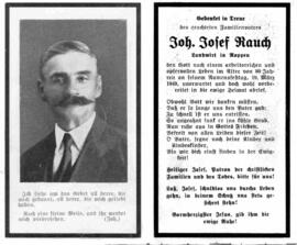 Rauch Johann Landwirt 1869 - 1949