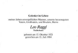 Raggl Leo, Tischlerbauer 1921 - 1984 - 2