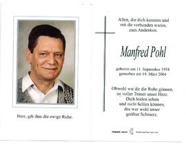 Pohl Manfred 1954 - 2004