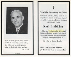Habicher Karl 1913-1990