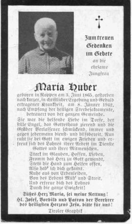 Huber Maria 1865 - 1942