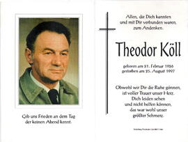 Köll Theodor, 1926 - 1997