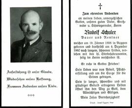 Schuler Rudolf Bauer und Rentner 1888 - 1960