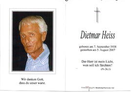 Heiss Dietmar 1938 - 2007