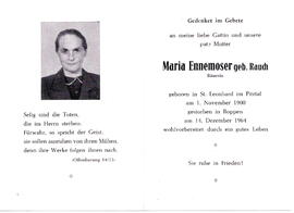 Ennemoser Maria geb. Rauch Bäuerin 1900 - 1964