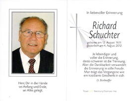 Schuchter Richard 1921 - 2012