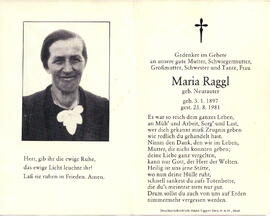 Raggl Maria geb. Neurauter 1897 - 1981