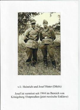 2. Weltkrieg Brüder Huter