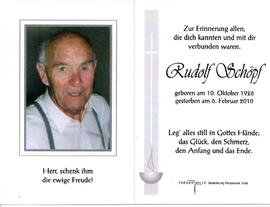 Schöpf Rudolf 1926 - 2010