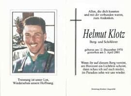 Klotz Helmut, 2001