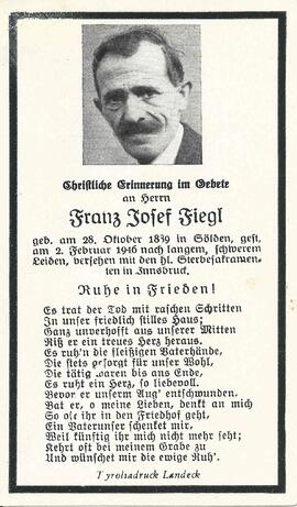 Fiegl Franz Josef, 1946