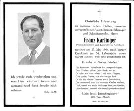 Karlinger Franz, 1964
