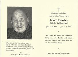 Fender Josef, 1973